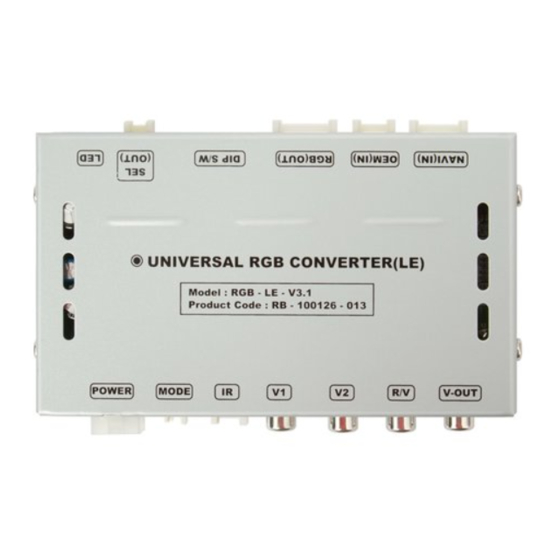 Car Solutions RGB-LE-V3.1 Specifications & Installation