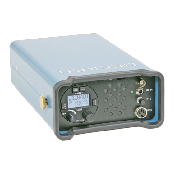 Becker GK61 Series Quick Start Manual