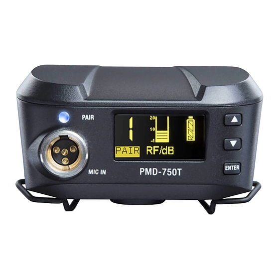 Marantz professional PMD-750T User Manual