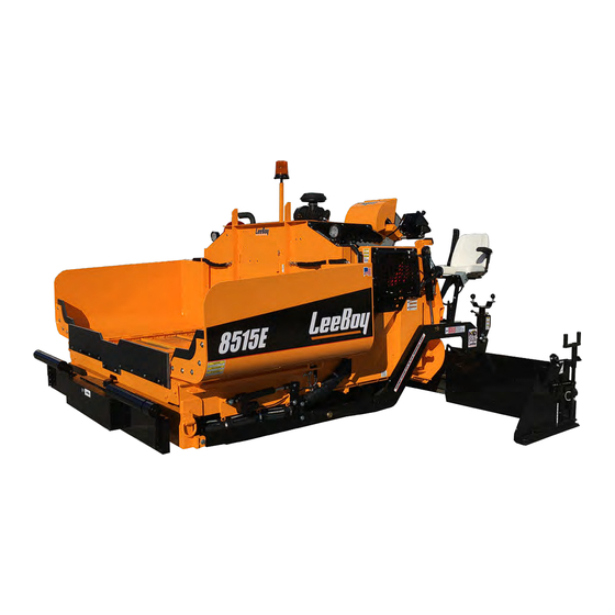 LeeBoy 8515E Safety And Operation Instructions
