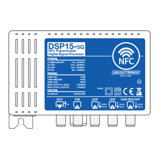 Lem Elettronica DSP15-5G Quick Start Manual