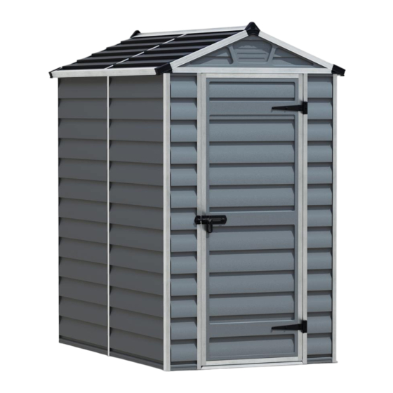 Palram SkyLight Shed-4x6 Manual