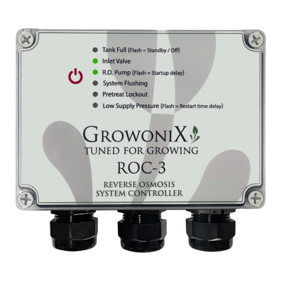 Growonix ROC-3 Manuals