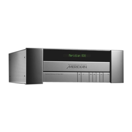 Meridian 808I User Manual