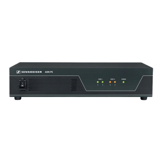 Sennheiser ADN PS Quick Manual
