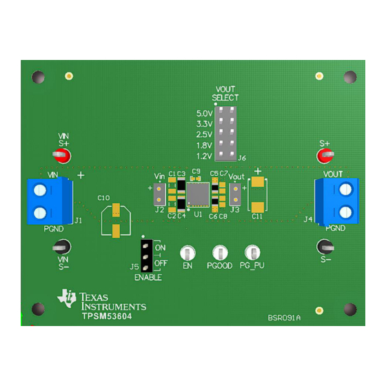 Texas Instruments TPSM53604EVM Manuals