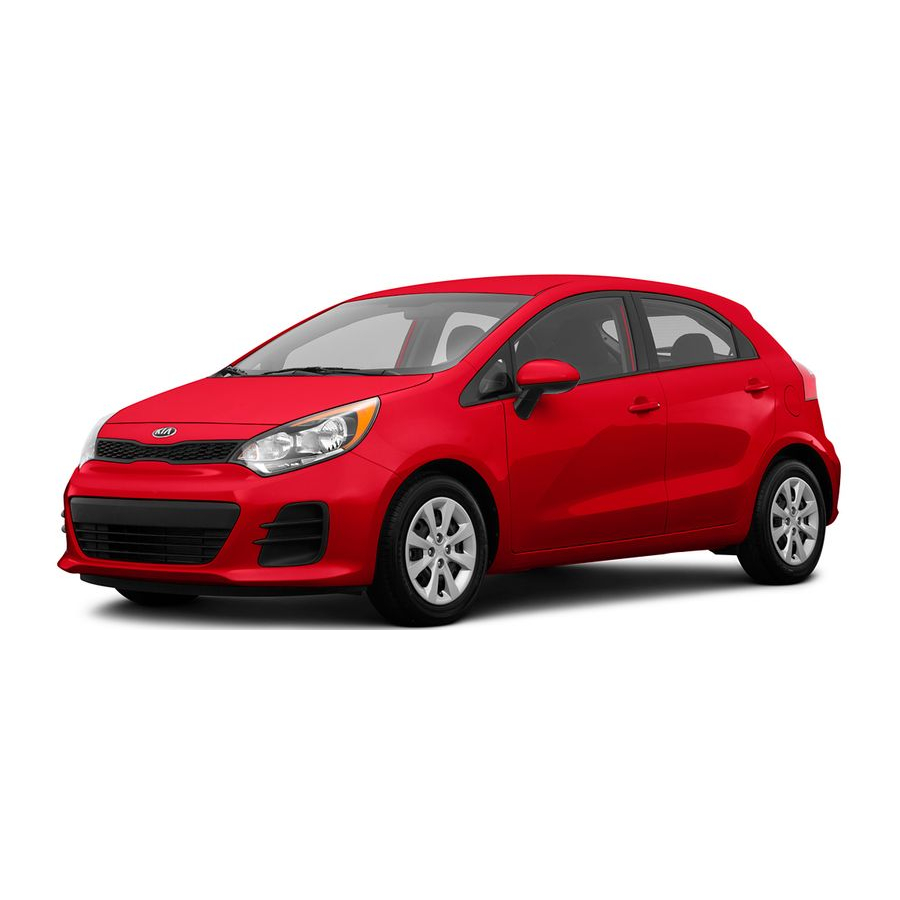 Kia RIO 2016 Manual