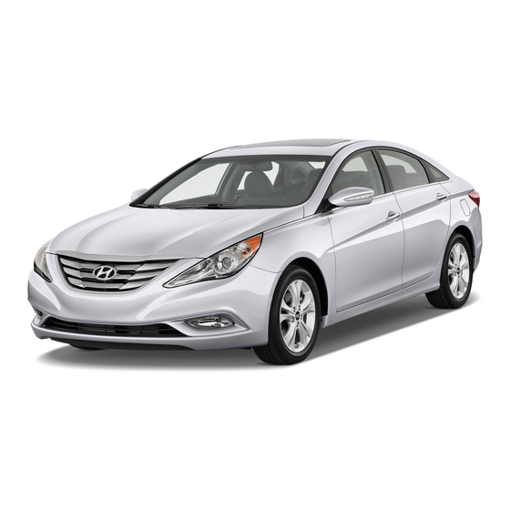 Hyundai 2013 sonata Owner's Manual
