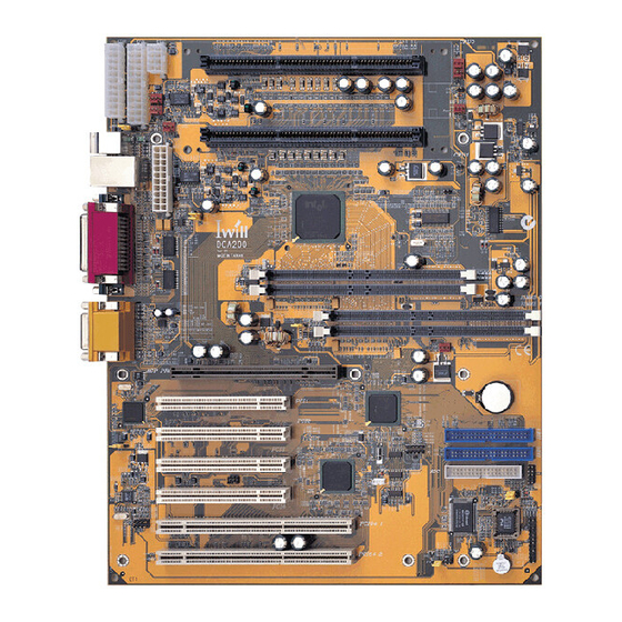 IWILL dca200 Intel Motherboard Manuals