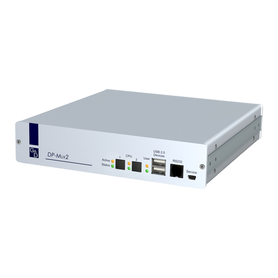 G&D DP-MUX2-USB Installation And Operation Manual