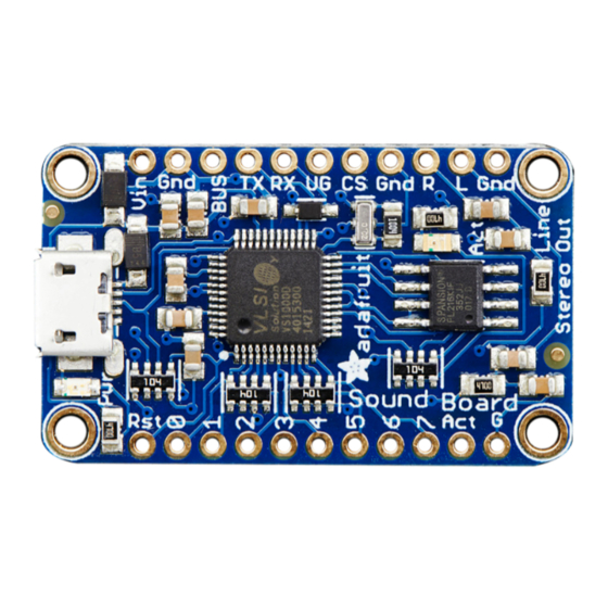 Adafruit Audio FX Manual