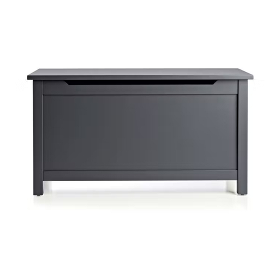 Crate&Barrel I'm Just A Toy Box Assembly Instructions Manual
