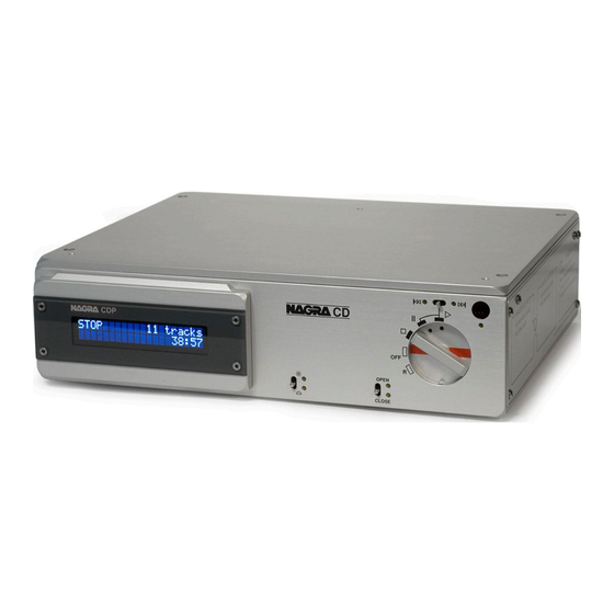 Nagra CDT User Manual