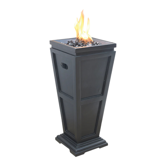 User Manuals: Uniflame GLT1332SP Gas Outdoor Fireplace