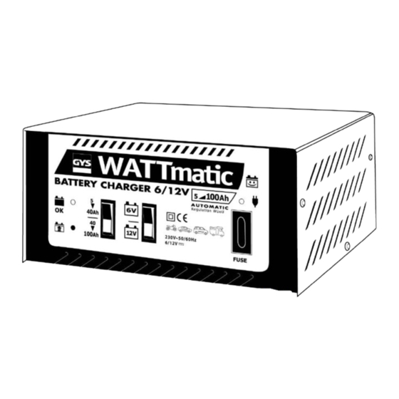GYS WATTMATIC 80 Instruction Manual