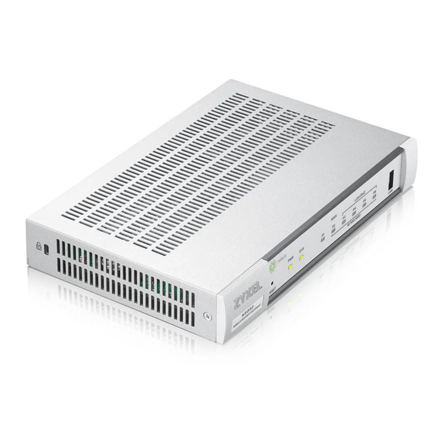 Zyxel Nebula NSG50 - Nebula Cloud Managed Security Gateway Quick Start