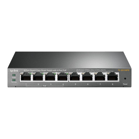 TP-Link TL-SG105MPE Installation Manual