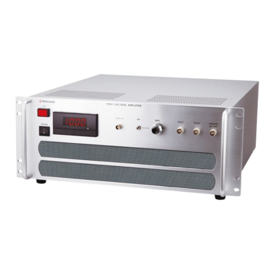 Matsusada Precision AMP Series Instruction Manual