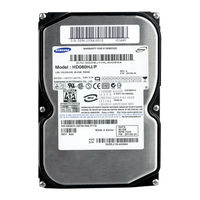 Samsung HD161HJ - SpinPoint S166 160 GB Hard Drive User Manual