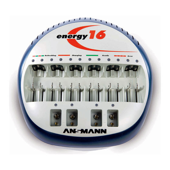 ANSMANN ENERGY 16 Operating Instructions Manual