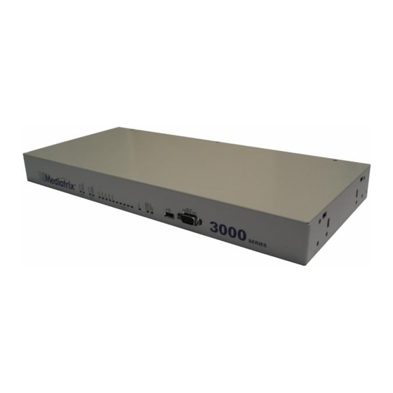 Media5 mediatrix 3000 Configuration Notes