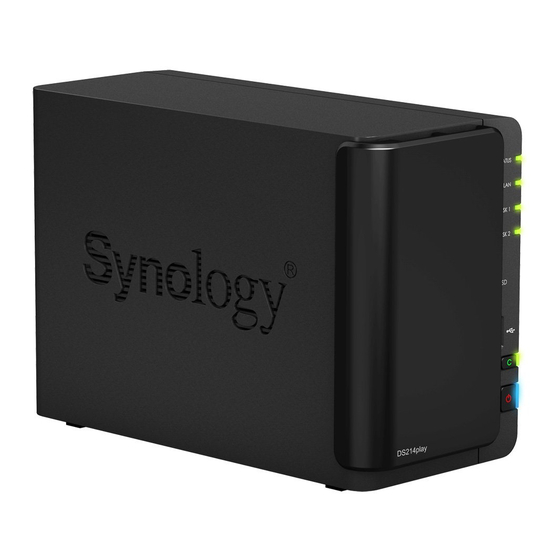 Synology DiskStation DS214play Manuals