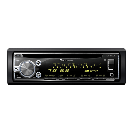Pioneer DEH-X6700BS/XNUS Car Stereo Manuals