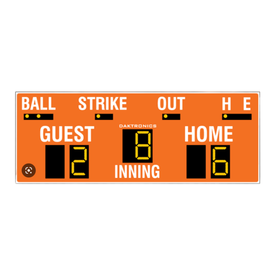Daktronics BA-515 Display Manual