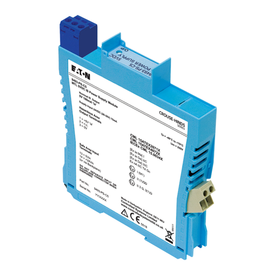 User Manuals: Eaton MTL 9493-PS Series Power Supply