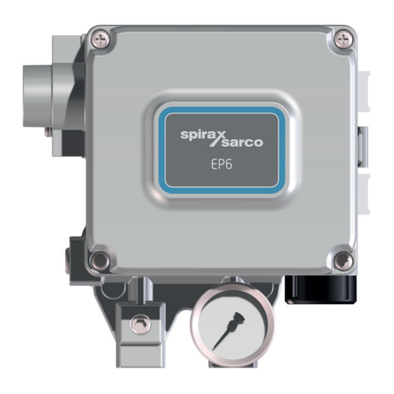 Spirax Sarco EP6 Quick Start Manual