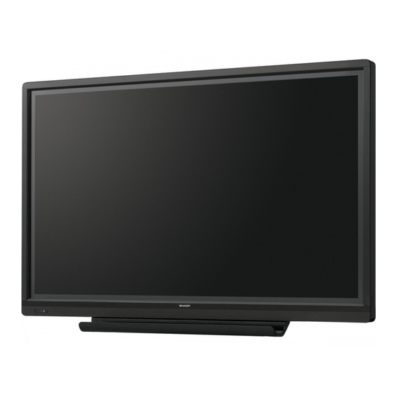 User Manuals: Sharp PN-70TW3 Interactive Display Panel