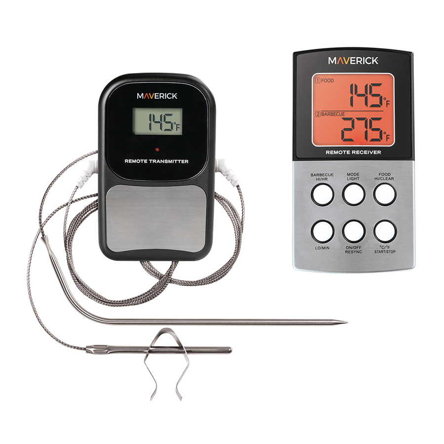 Maverick Industries HD-377 - Barbecue Thermometer Manual