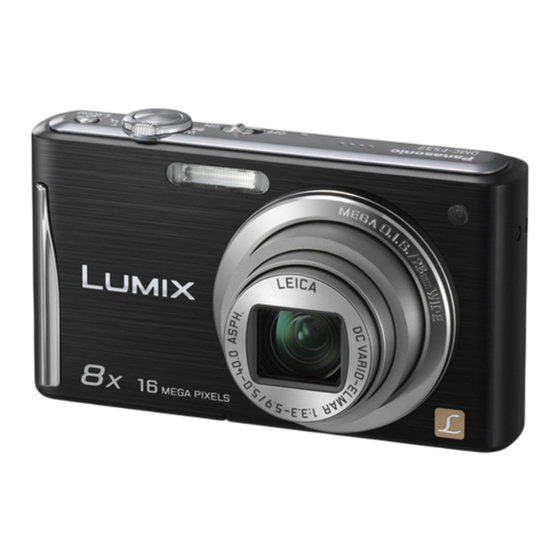 Panasonic Lumix DMC-FS37 Basic Operating Instructions Manual
