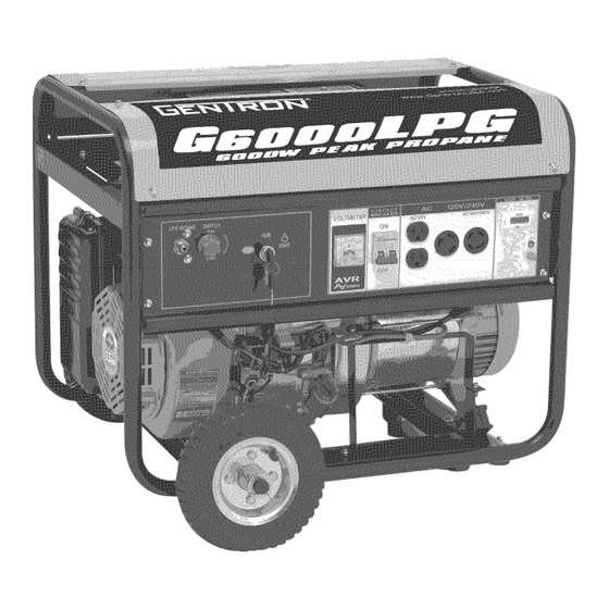 GENTRON G6000LPG Manuals