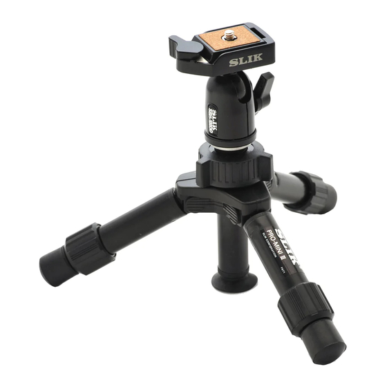 SLIK Mini-Pro DQ Operating Instructions
