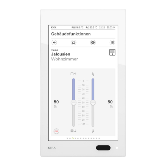 Gira G1 Installation And Operating Instructions For The Installer