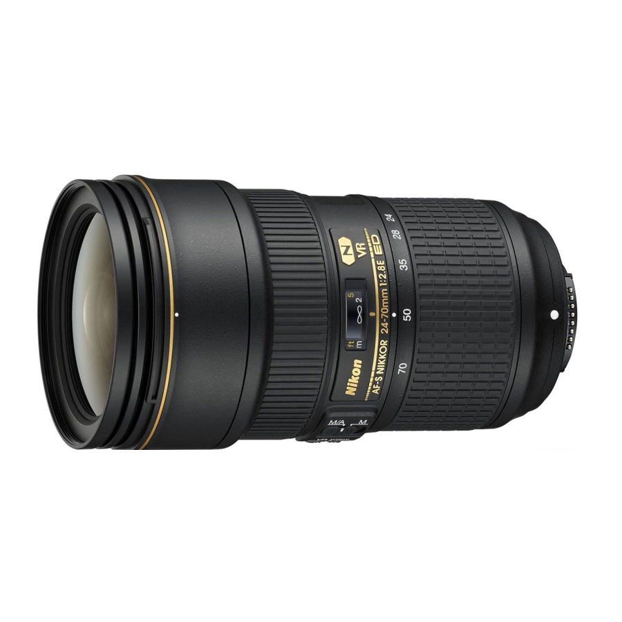 Nikon AF-S NIKKOR 24-70mm f/2.8E ED VR User Manual