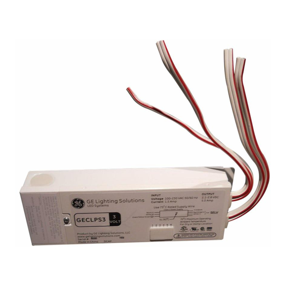 GE GECLPS3-2 Installation Manual