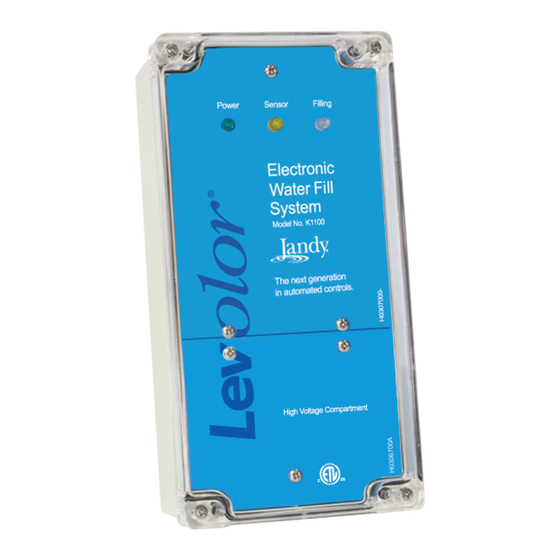 Jandy Levolor K-1100 Installation Instructions