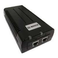 Bosch Security PoE midspans Installation Manual