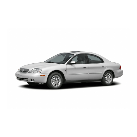 Mercury 2005 Sable Owner's Manual