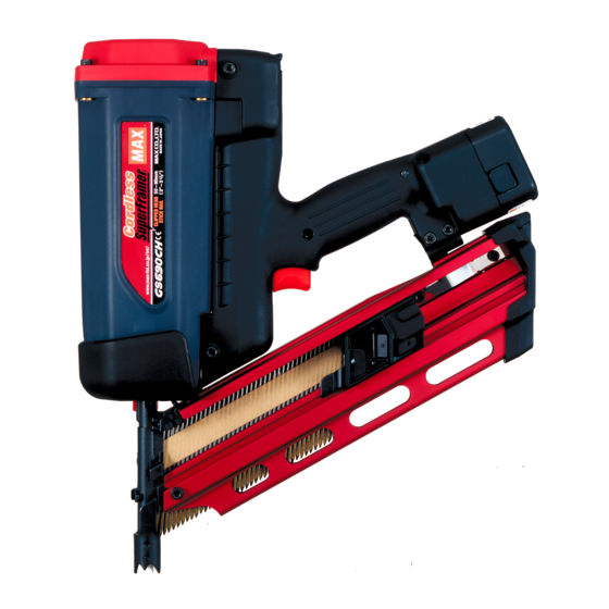 Max Europe GS690CH Operating Instructions Manual