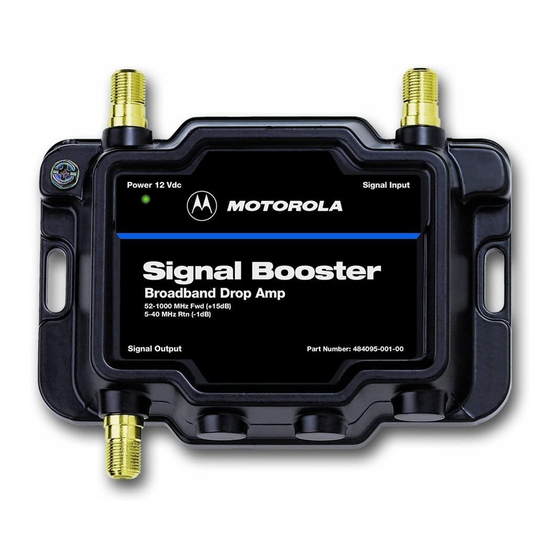Motorola Signal Booster Installation Manual