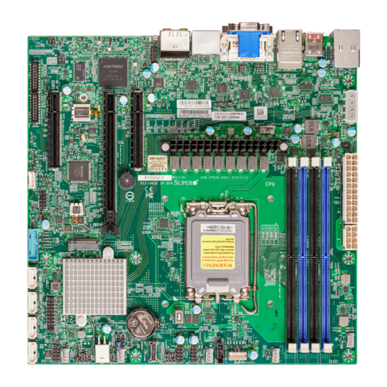 Supermicro X13SAZ-Q User Manual