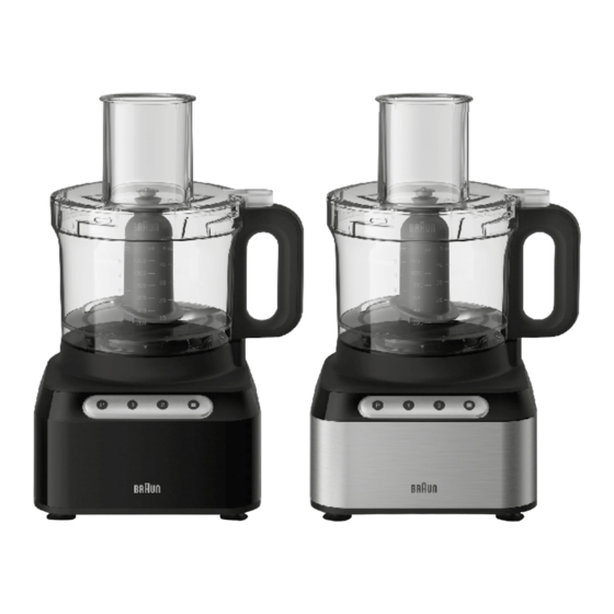 Braun EasyPrep FP 3101BK Instructions Manual