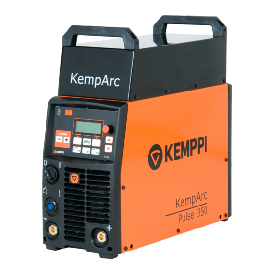 Kemppi KempArc Pulse 350 Manuals