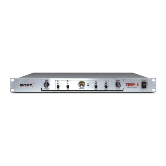 Nady Audio TMP-1 MICPREAMP Owner's Manual