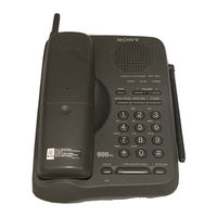 Sony SPP-935 - 900 Mhz Cordless Phone Service Manual
