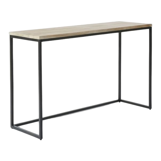 West Elm Box Frame Console 4434627 Assembly Instructions