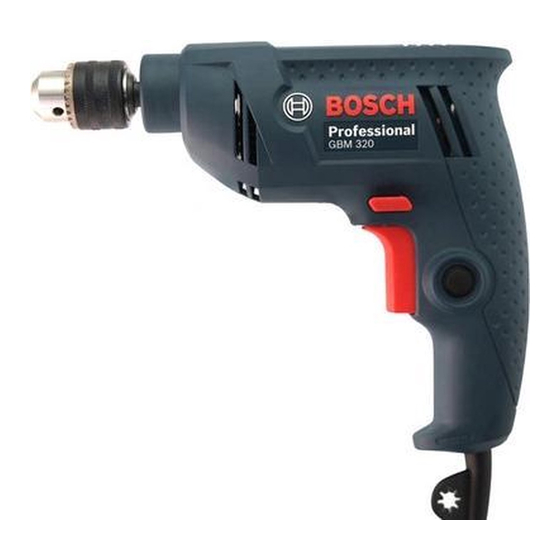 Bosch GBM 320 Professional Original Instructions Manual